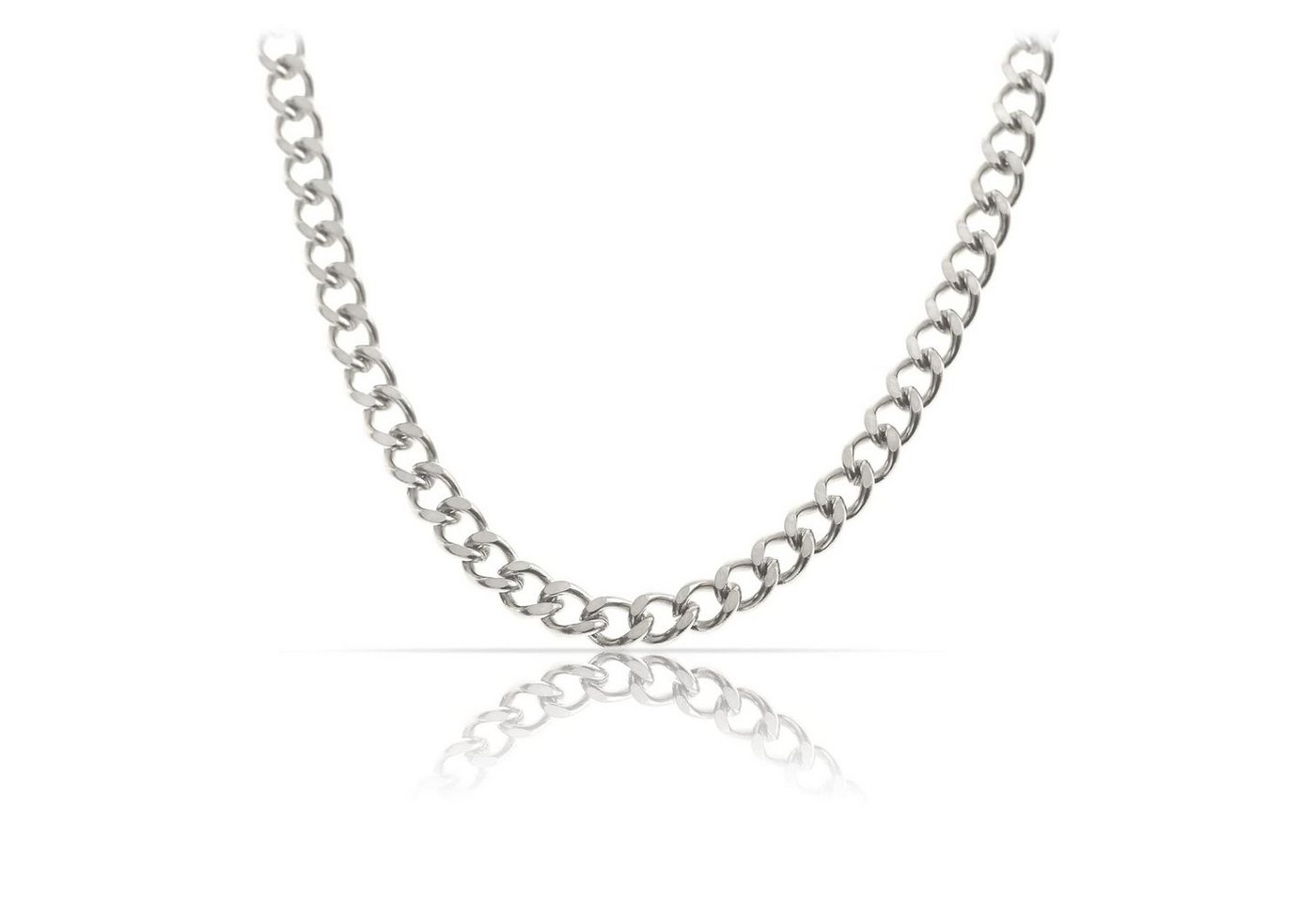 Made by Nami Panzerkette Hochwertige Halskette aus Edelstahl Herren & Damen Robuste Königskette, Gliederkette Halskette Cuban Link Chain von Made by Nami