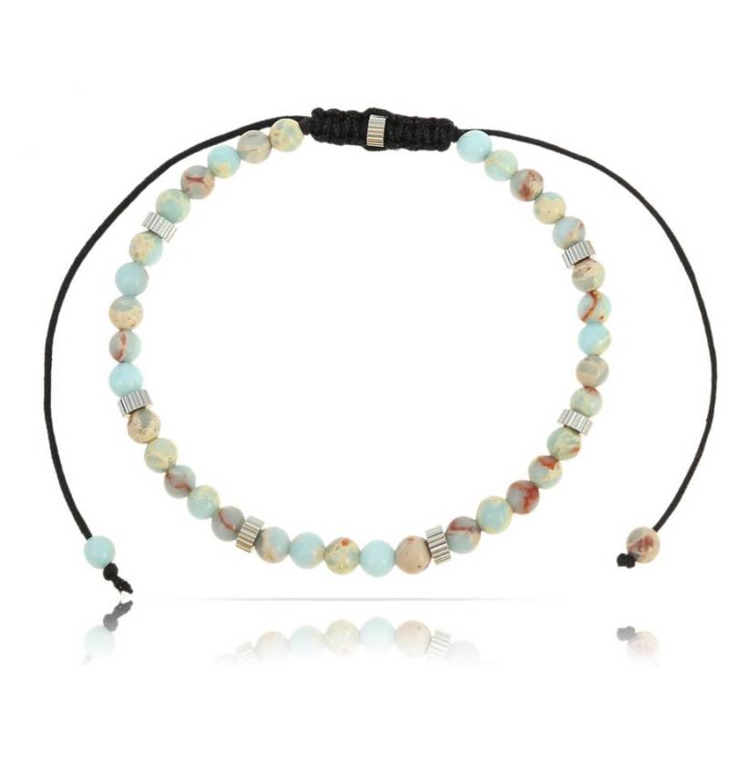 Made by Nami Perlenarmband Chakra Armband Herren Boho Perlen für Männer, Wasserfester Schmuck Herren Geschenke Surfer Schmuck von Made by Nami