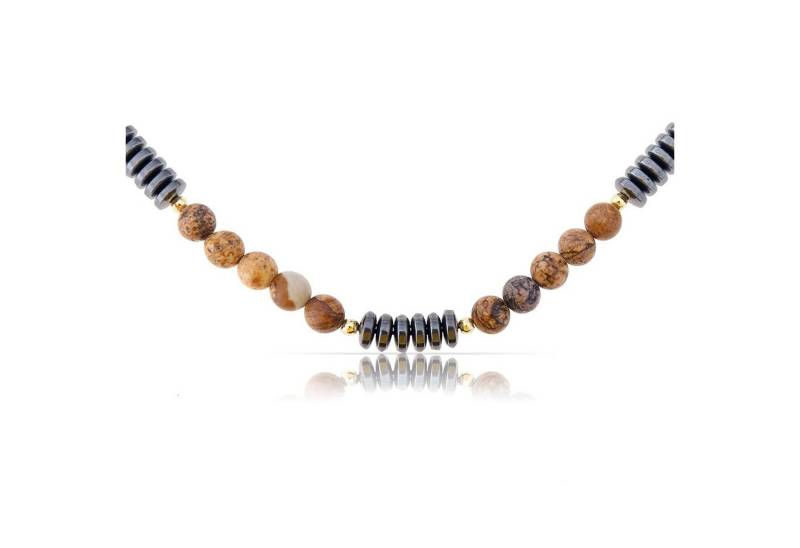 Made by Nami Perlenkette Surfer Halskette mit echten Kokosnussperlen, Herren Damen Strand Schmuck Wasserfest von Made by Nami