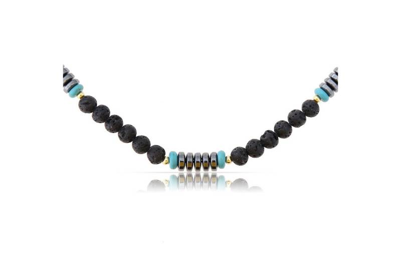 Made by Nami Perlenkette Surfer Halskette mit echten Kokosnussperlen, Herren Damen Strand Schmuck Wasserfest von Made by Nami