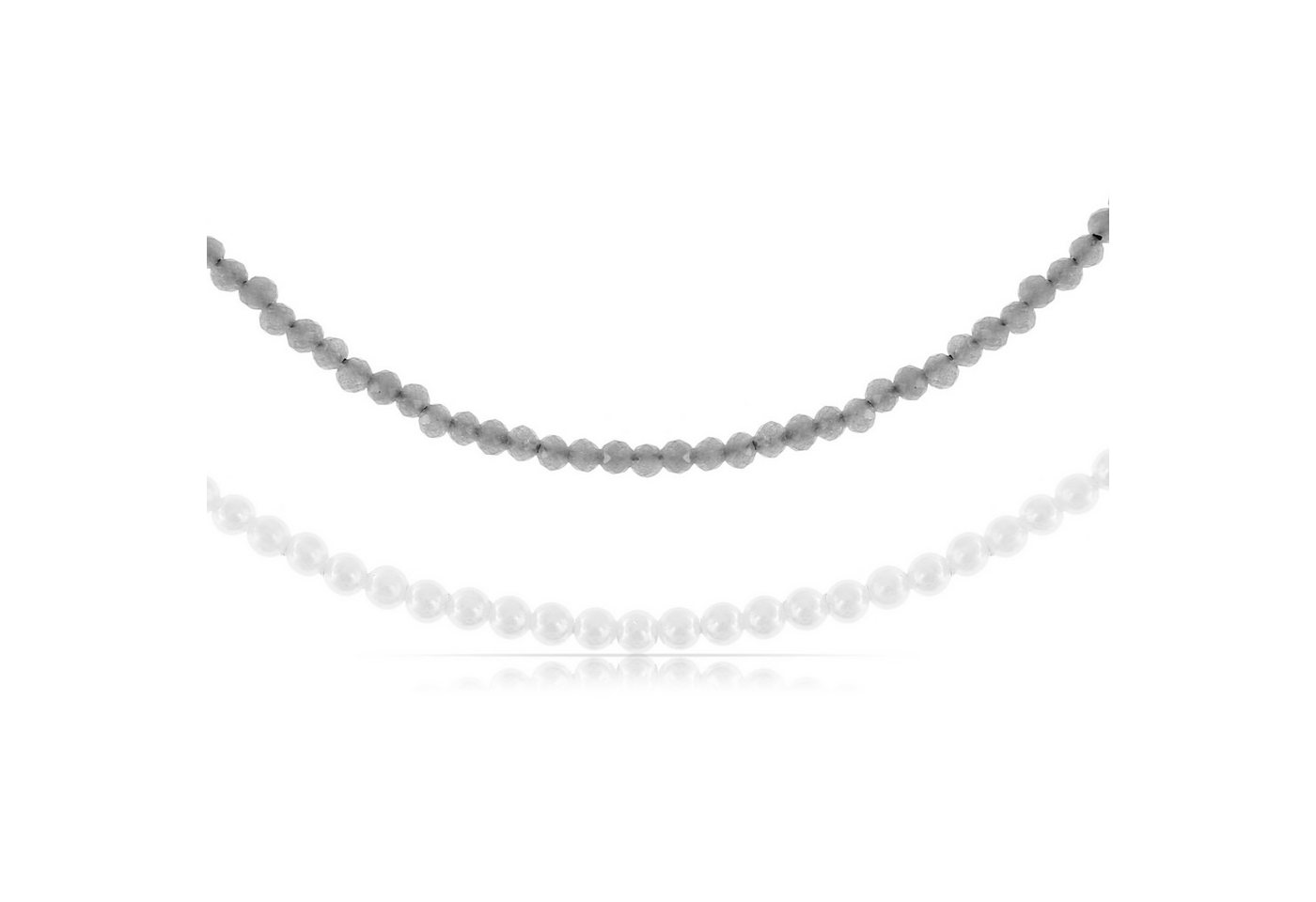 Made by Nami Perlenketten-Set Zweireihige Damen Halskette mit Süßwasserperlen wasserfest verstellbar, aus Edelstahl – wasserfest – hypoallergen – multilayer Design Made by Nami Perlenketten-Set Zweireihige Damen Halskette mit Süßwasserperlen wasserfest verstellbar, aus Edelstahl – wasserfest – hypoallergen – multilayer Design von Made by Nami
