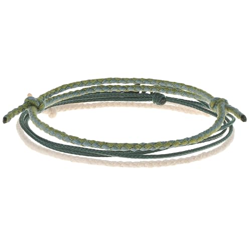 Made by Nami Set Stoff Armband Herren und Damen Perlenarmband Set in verschiedenen Farben Freundschaftsarmbänder Surfer Armband Boho Schmuck (Set 6) von Made by Nami
