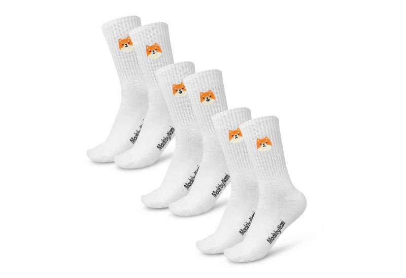 Made by Nami Socken 3 Paar Lustige Socken Damen & Herren mit Motiv im Set (Set, 3 Paar) Festival Accessoires, Motiv Shiba Inu von Made by Nami