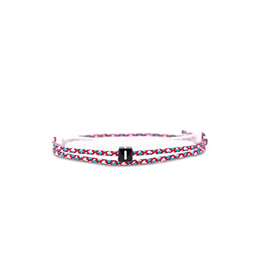 Made by Nami Surfer-Armband Personalisiert mit Buchstabe - Damen Herren Mädchen Pärchen-Armband individualisiert - Freundin Freundschaftsarmband Geschenk - Wasserfest & Verstellbar (Multi I) von Made by Nami