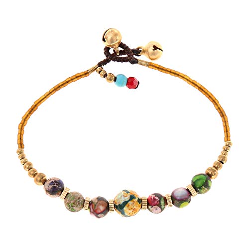 Made by Nami Surfer Armband mit Perlen Damen & Mädchen - Handmade Festival & Strand Accessoires - Buntes Goa Hippie Armband - Orientalisches Design - Freundschaftsarmbänder (Beads) von Made by Nami