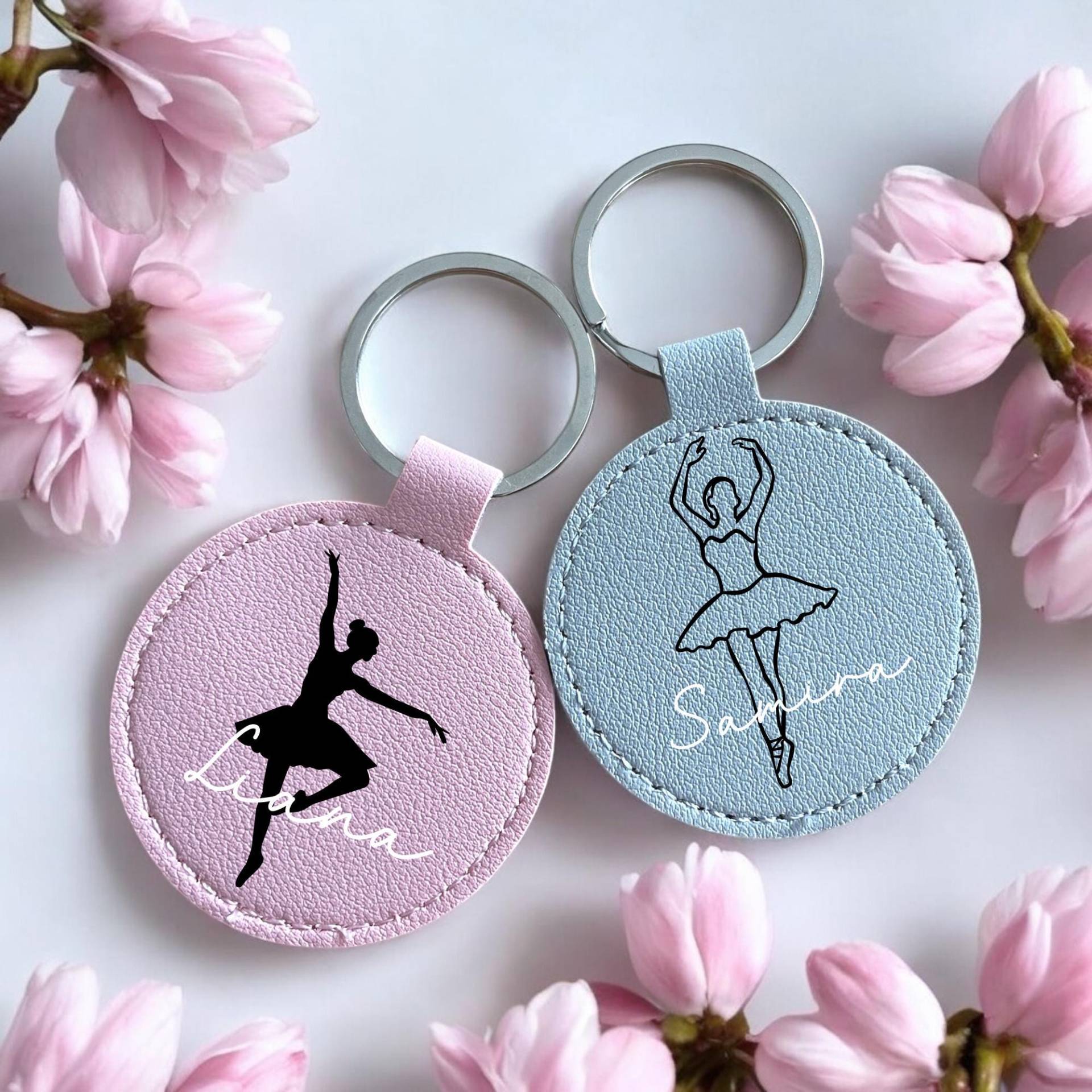 Ballett Schlüsselanhänger, Mit Namen, Ballettschuhe, Geschenkidee Ballerina, Geschenk Tanzen, Taschenanhänger, Anhänger, Hobby von MadeByAnnK