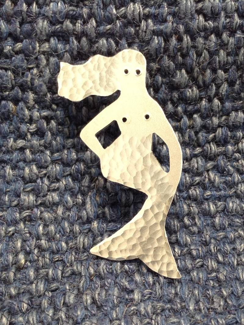Meerjungfrau Brosche, Anhänger Oder Schlüsselanhänger Aus Recyceltem Silber Meerjungfrau Brosche, Anhänger Oder Schlüsselanhänger Aus Recyceltem Silber von MadeByCarolineShop