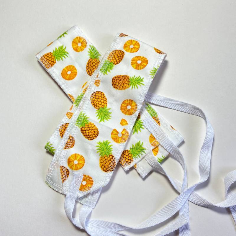 Handgelenkbandage Mit Ananas - Unterstützung Beim Gewichtheben Handgefertigtes Reversibles Sportzubehör Aus Baumwolle Preis Pro Zwei Handgelenkbandage Mit Ananas - Unterstützung Beim Gewichtheben Handgefertigtes Reversibles Sportzubehör Aus Baumwolle Preis Pro Zwei von MadeByFaberdasheree