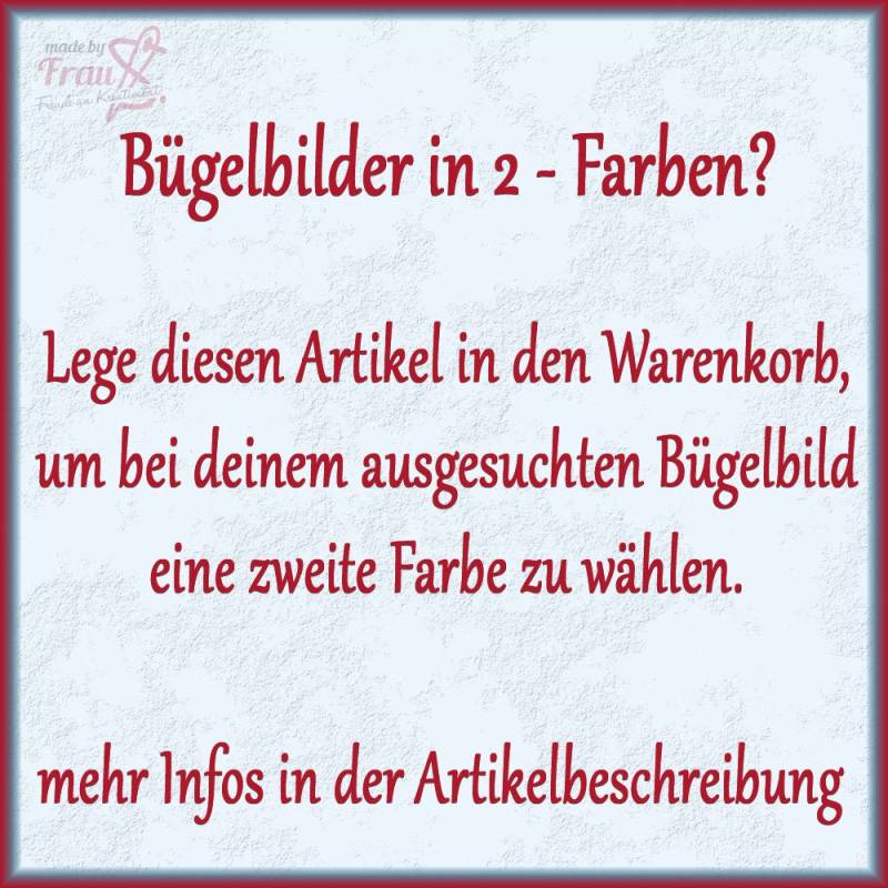 Bügelbild Erweiterung Zusätzliche Farbe Für Ein - Verschiedene Farben Bügelbild Erweiterung Zusätzliche Farbe Für Ein - Verschiedene Farben von MadeByFrauS