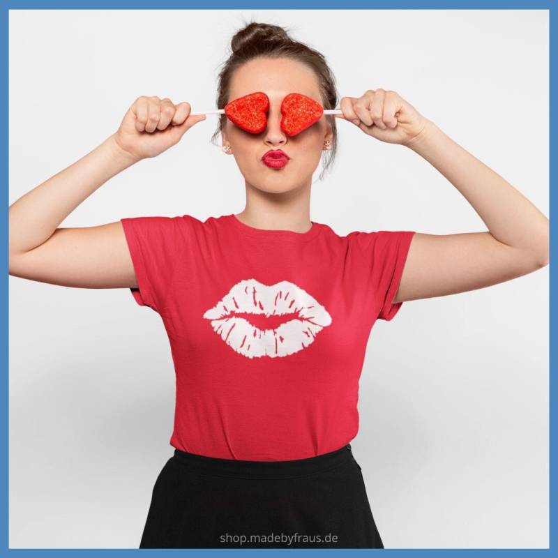 Bügelbild Kussmund - Verschiedene Farben & Größen Bügelbild Kussmund - Verschiedene Farben & Größen von MadeByFrauS