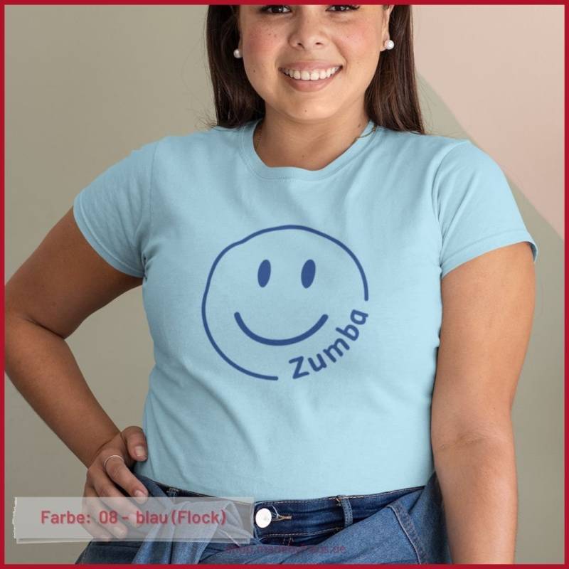 Bügelbild Zumba Smiley - Verschiedene Farben/Größen Bügelbild Zumba Smiley - Verschiedene Farben/Größen von MadeByFrauS