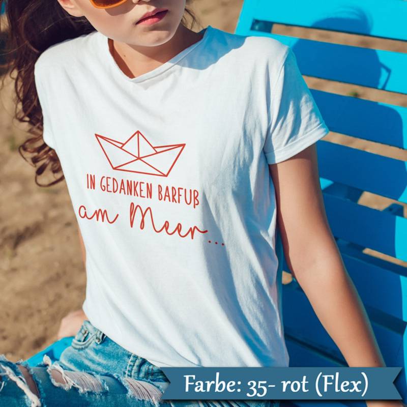 Bügelbild in Gedanken Barfuß Am Meer... - Verschiedene Farben & Größen Bügelbild in Gedanken Barfuß Am Meer... - Verschiedene Farben & Größen von MadeByFrauS