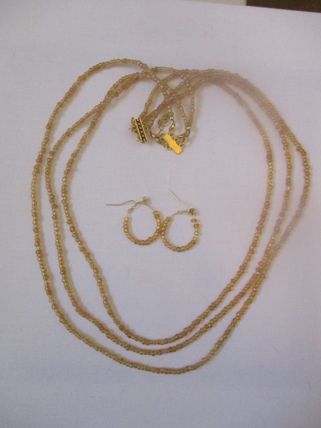 Butterscotch Perlen Halskette Mit Passenden Ohrstecker - # 330 Butterscotch Perlen Halskette Mit Passenden Ohrstecker - # 330 von MadeByGoldie