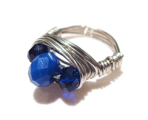 Beautiful Blau "Robin's Nest" Ring in Silber Beautiful Blau "Robin's Nest" Ring in Silber von MadeByMills