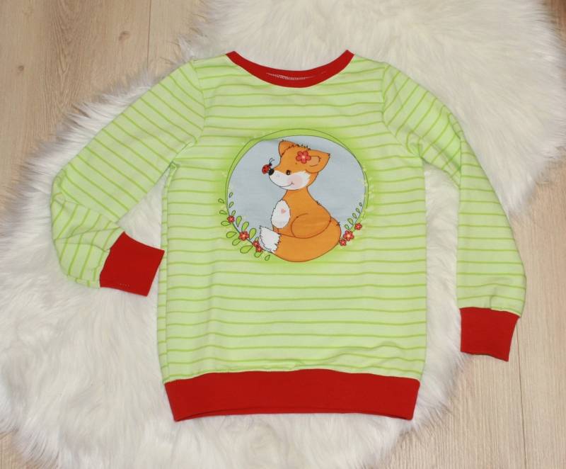 Pullover Mit Fuchs Motiv in Größe 98-104, Mädchen, Junge, Kleidung Baby, Kleinkind, Sweatstoff Wärmend von MadeByNaehwichtel