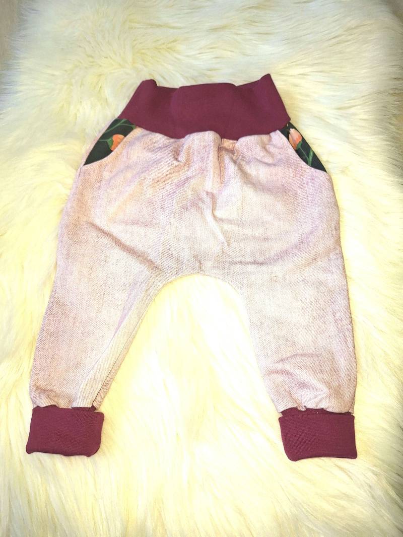 Pumphose, Jeanshose, Babyhose Größe 68, Jeans, Mädchen von MadeByNaehwichtel
