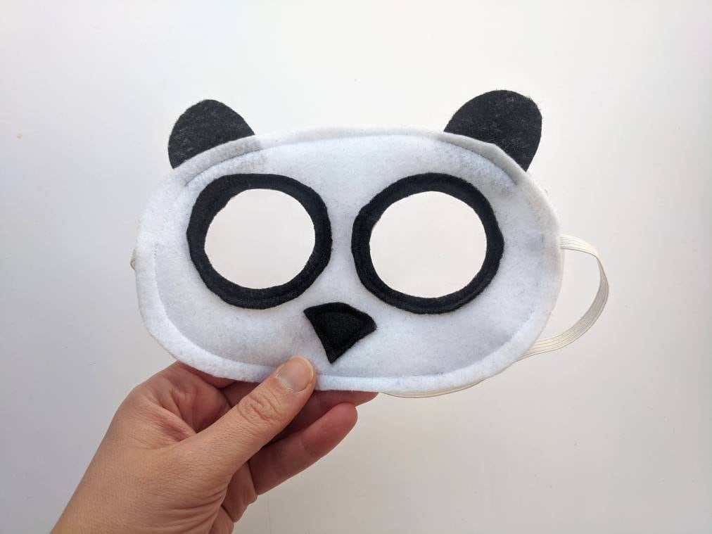 Filz Panda Bär Kinder Maske Filz Panda Bär Kinder Maske von MadeByShellmo
