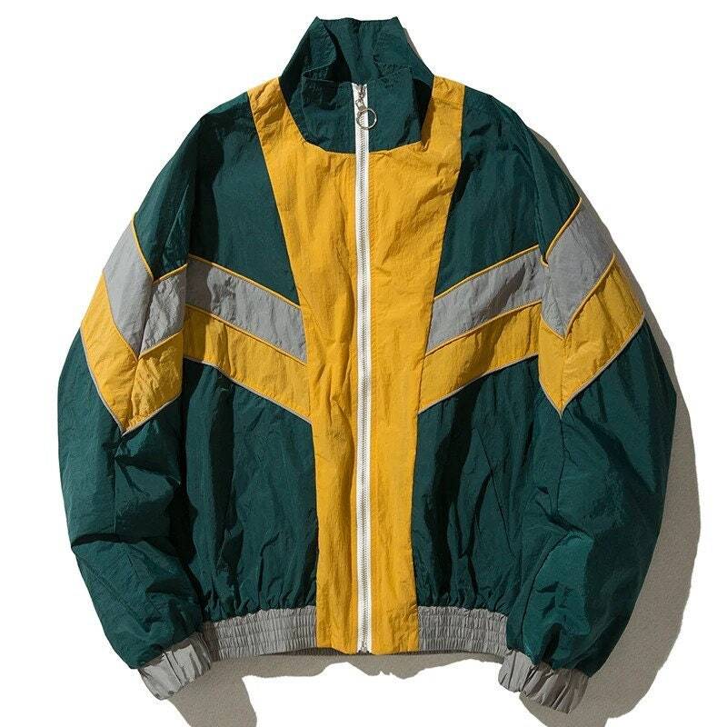 Retro Vintage Windbreaker Jacket Für Herren Unisex 80S 90S Style Streetwear Sportjacke Windjacke Lightweight Retro Vintage Windbreaker Jacket Für Herren Unisex 80S 90S Style Streetwear Sportjacke Windjacke Lightweight von MadeByVintagejacketz