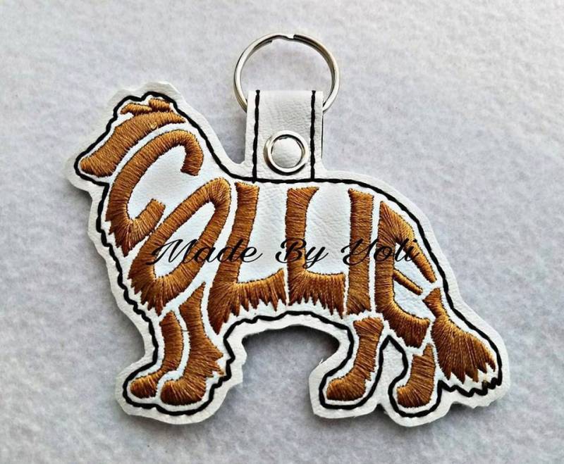 Collie Schlüsselanhänger von MadeByYoli