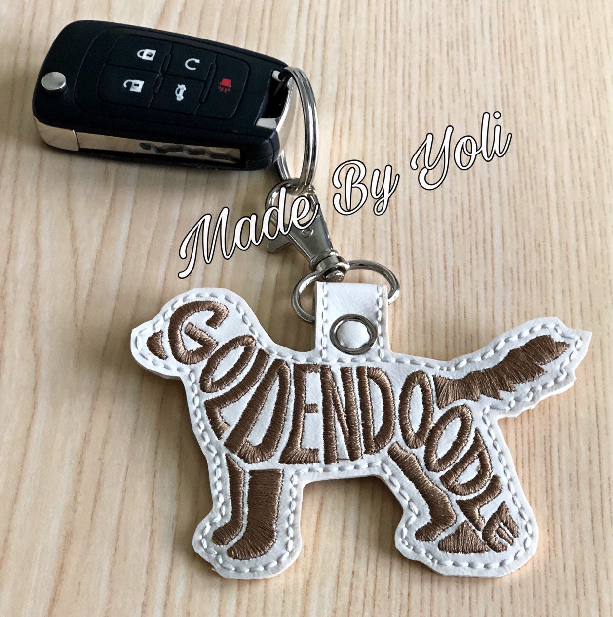 Goldendoodle Schlüsselanhänger Goldendoodle Schlüsselanhänger von MadeByYoli