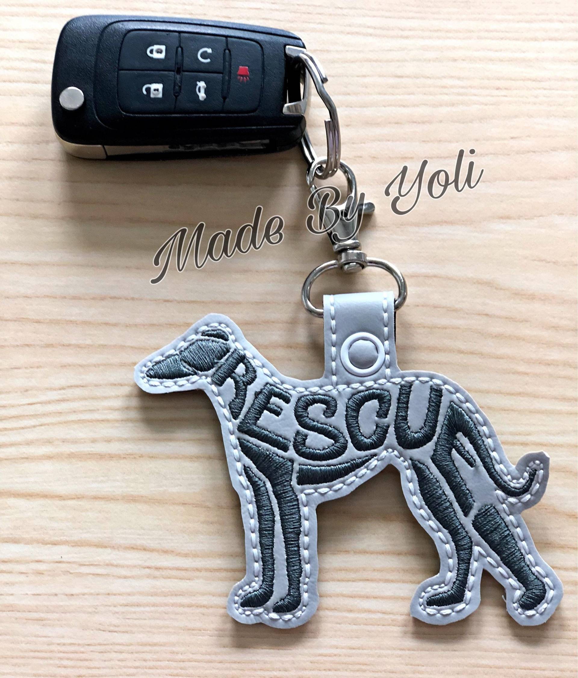 Rettungs-Windhund Keychain Rettungs-Windhund Keychain von MadeByYoli
