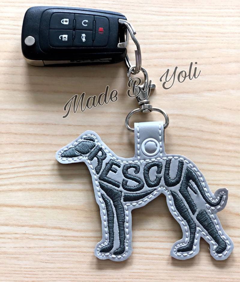 Rettungs-Windhund Keychain Rettungs-Windhund Keychain von MadeByYoli