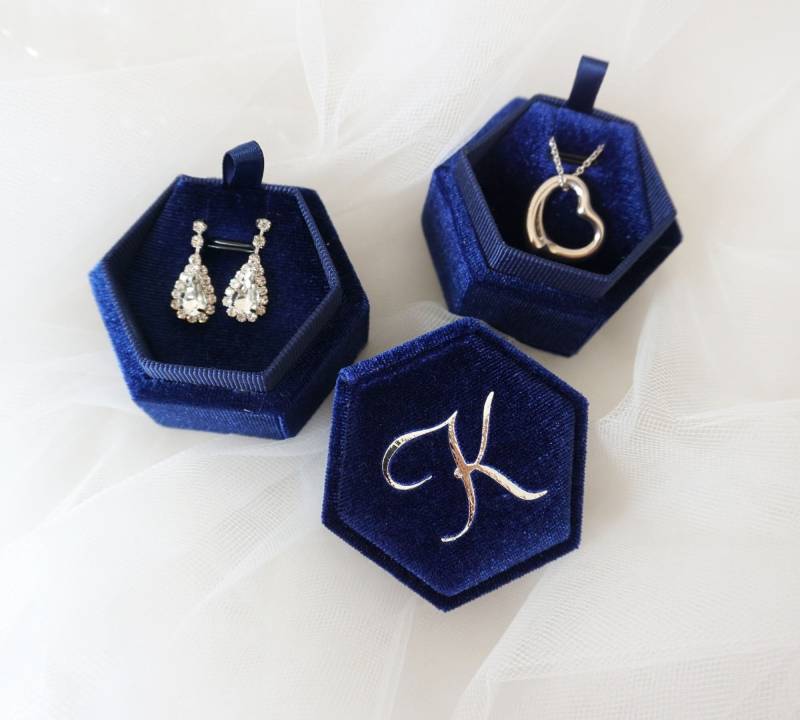 Anhänger Box Geschenkbox Halskette, Armband Und Ohrring Samt Kleine Geschenke Runde Form Hochzeit Verlobung Geburtstag Fall Verpackung Band von MadeInRose