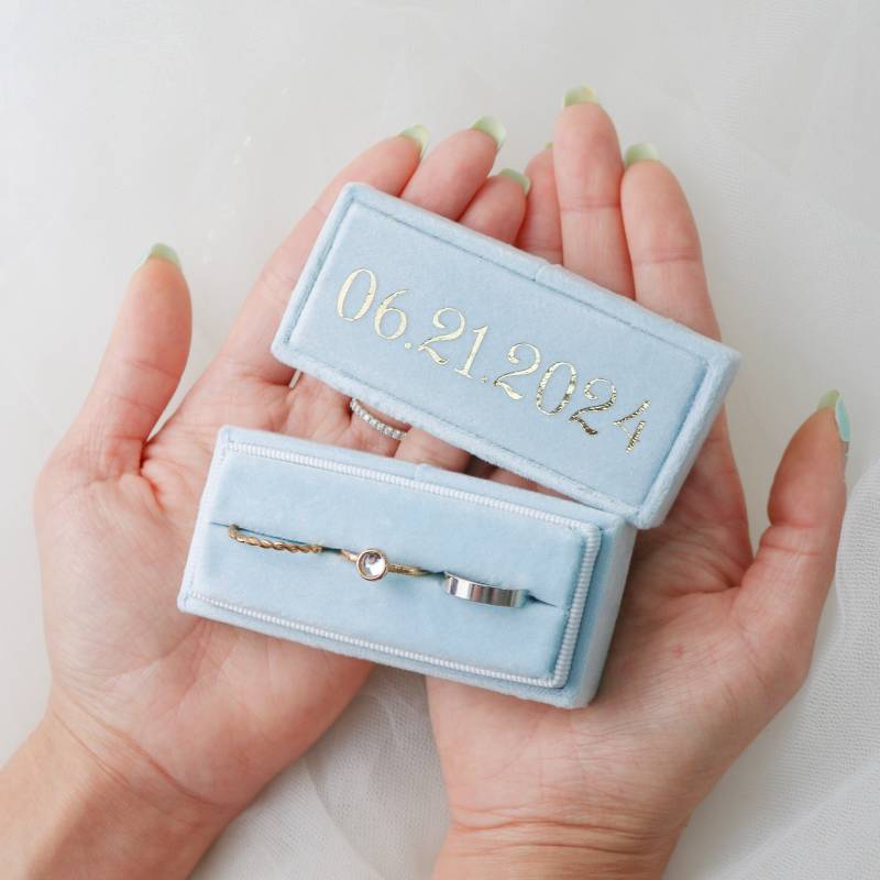 Halskette Box Frauen Samt Vorschlag Kleine Geschenkbox Schmuck Verpackung Engagement Schmuckverpackung von MadeInRose