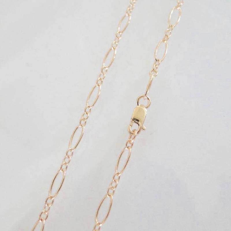 14 Zoll - 14K Gold Gefüllte Ovale Lange & Kurze Kette 7, 5 X 3, 5 Mm Halskette Benutzerdefinierte Längen Verfügbar, Hergestellt in Den Usa / von MadeOfMetal