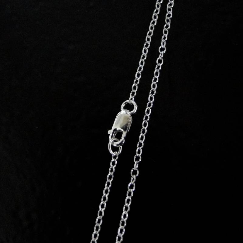 15-Zoll-Halskette Aus Massivem Sterlingsilber, Flachrund, Kabelkette - Benutzerdefinierte Längen Erhältlich, Made in Usa/Italien, C45 15-Zoll-Halskette Aus Massivem Sterlingsilber, Flachrund, Kabelkette - Benutzerdefinierte Längen Erhältlich, Made in Usa/Italien, C45 von MadeOfMetal