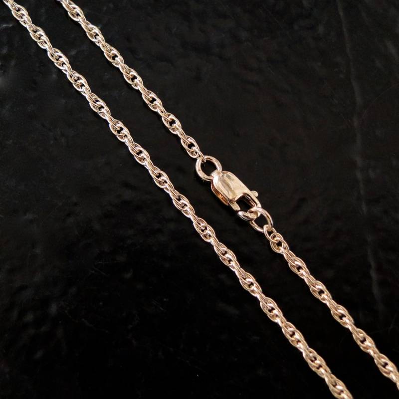 16 Zoll - 14K Gold Füllte 1, 6 Mm Seil Kettenhalskette Benutzerdefinierte Längen Erhältlich, C25 von MadeOfMetal