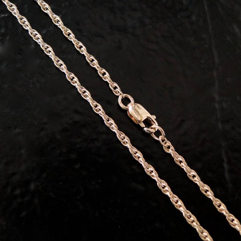 17 Zoll - 14K Gold Filled 1, 6 Mm Seilkettenhalskette Benutzerdefinierte Längen Erhältlich, Made in Usa/Italien, C25 von MadeOfMetal