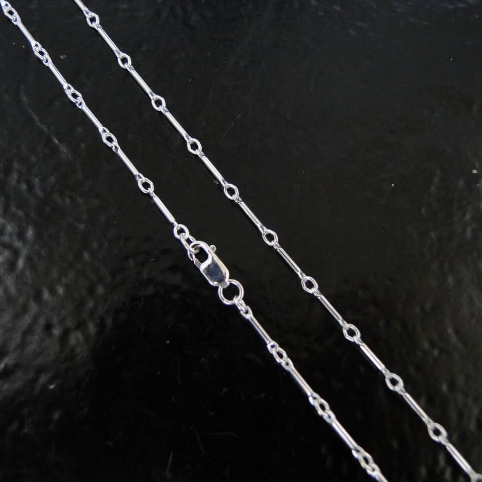 18-Zoll-Halskette Aus Sterlingsilber 8 Mm Und Ring, Hergestellt in Indien/Usa Italien, C42 von MadeOfMetal