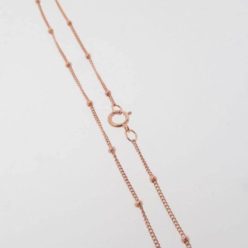 18-Zoll - Rose Gold Filled Satelliten Kette 1 Mm Mit 1, 9 Kugelhalskette von MadeOfMetal