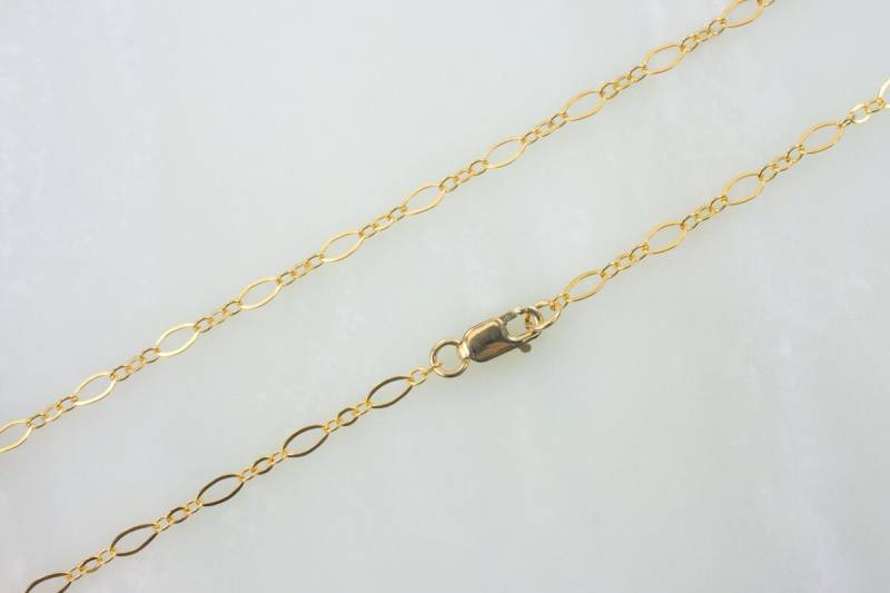 20 "Gold Filled Lange Und Kurze Ovale Kettenhalskette Mit Karabinerverschluss, C16 von MadeOfMetal