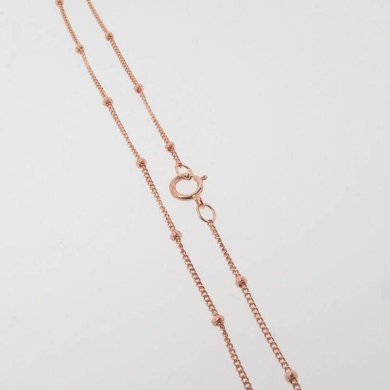 20 Inch - Rose Gold Filled Satelliten Kette 1 Mm Mit 1, 9 Ball Halskette 20 Inch - Rose Gold Filled Satelliten Kette 1 Mm Mit 1, 9 Ball Halskette von MadeOfMetal