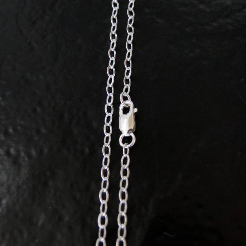 20 Zoll Sterling Silber 2, 3mm Runde Flache Kabelkette, Made in Usa/Italien, C43 von MadeOfMetal