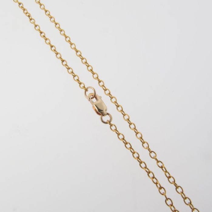 24-Zoll-14K Gold Filled Oval Kabelkette Mit Karabinerverschluss, C5 von MadeOfMetal