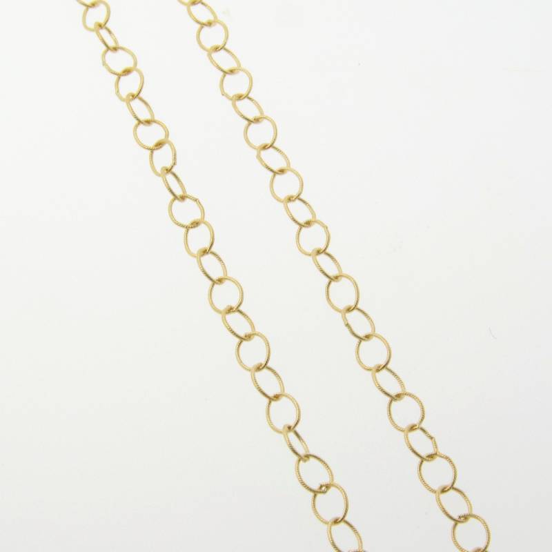 24 Zoll Gold Fill Runde Kabelkette Gedreht 3.5 Mm Mit Karabinerverschluss, C20 von MadeOfMetal