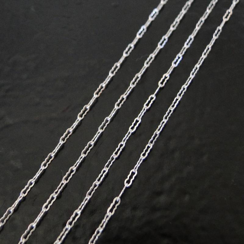 24 Zoll - Sterling Silber Fertig Fancy Krinkle Kette Mit Karabinerverschluss Individuelle Längen Erhältlich, C50 24 Zoll - Sterling Silber Fertig Fancy Krinkle Kette Mit Karabinerverschluss Individuelle Längen Erhältlich, C50 von MadeOfMetal