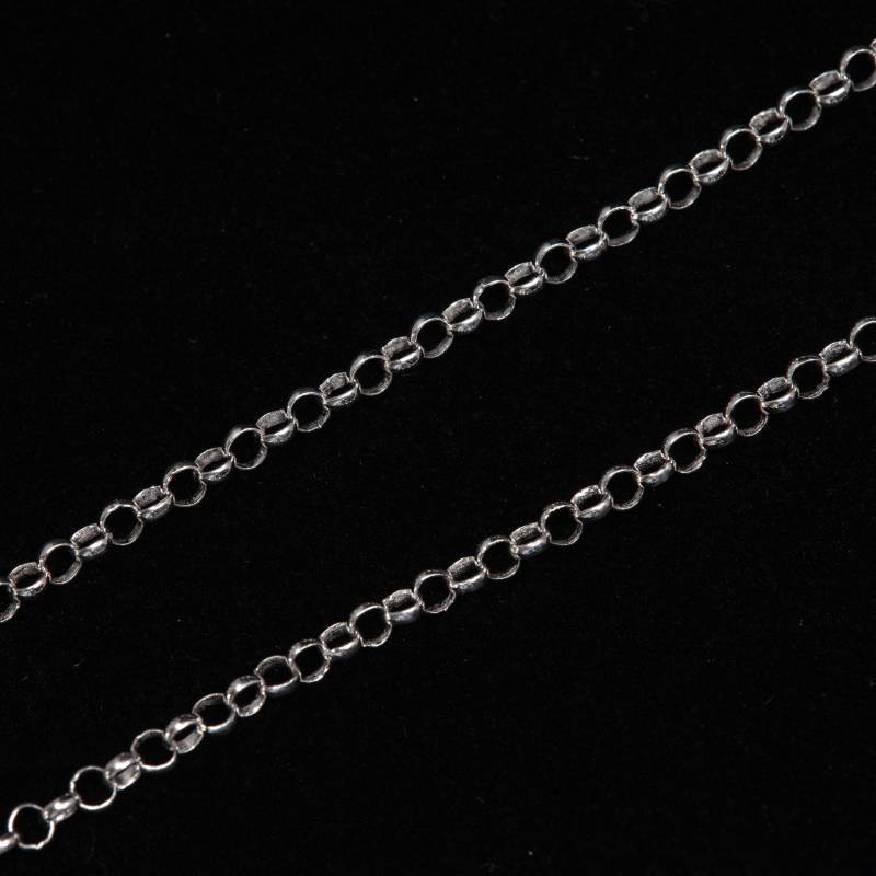 3 Füße - .925 Sterling Silber 2, 4 Mm Rolo Kette Am Fuß, Made in India, C61 3 Füße - .925 Sterling Silber 2, 4 Mm Rolo Kette Am Fuß, Made in India, C61 von MadeOfMetal