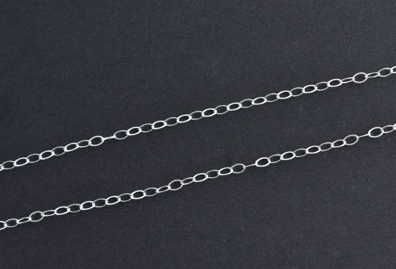 3 Füße Sterling Silber X 2 Mm Oval Kabelkette Am Fuß, Made in Usa, C40 3 Füße Sterling Silber X 2 Mm Oval Kabelkette Am Fuß, Made in Usa, C40 von MadeOfMetal