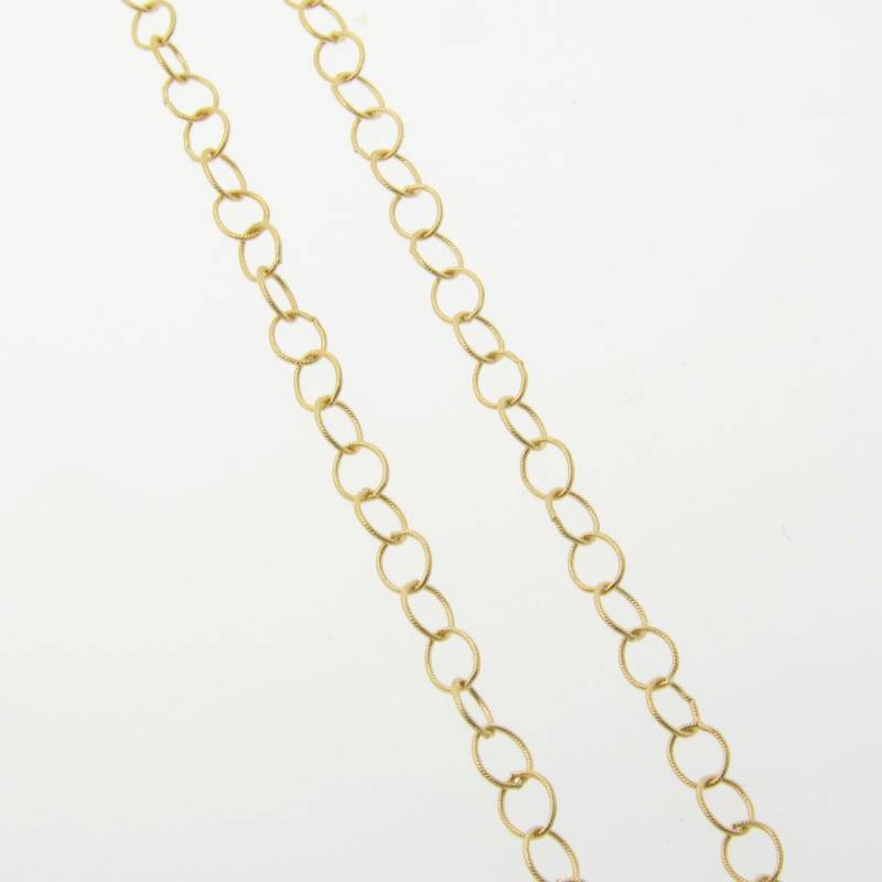 30 Zoll Gold Fill Runde Kabelkette Gedreht 3, 5 Mm Mit Karabinerverschluss, C20 von MadeOfMetal