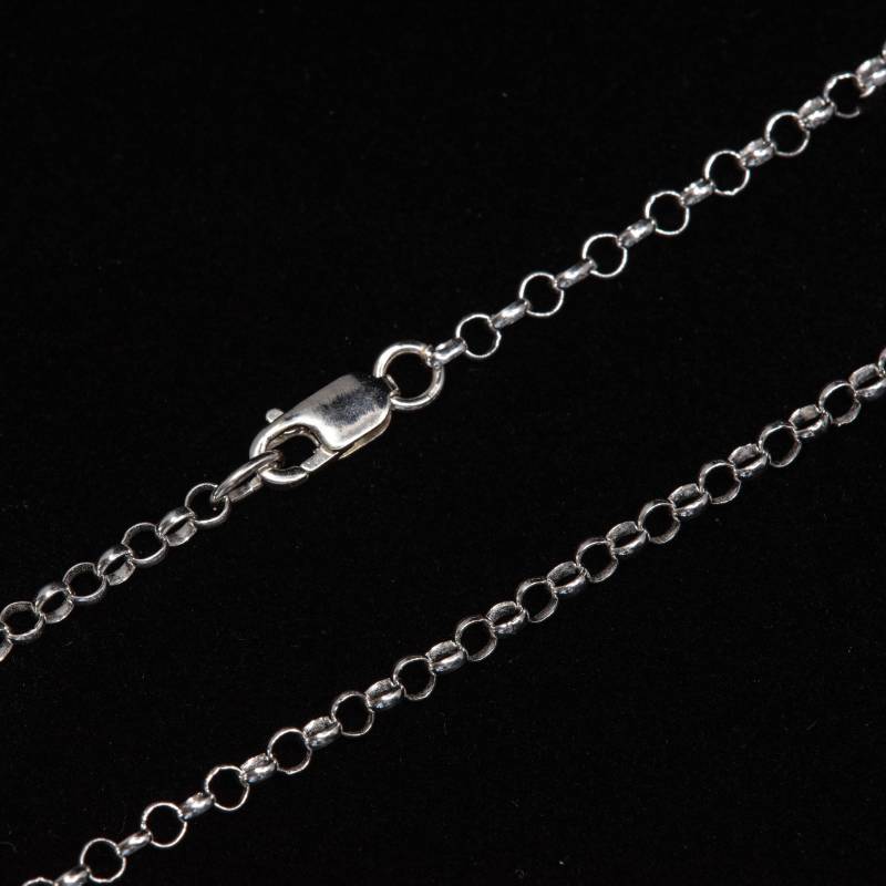 30-Zoll-Sterlingsilber 2, 4-mm-Rolo-Kettenhalskette Mit Sterlingsilber-Karabinerverschluss - Benutzerdefinierte Längen Verfügbar, Hergestellt in 30-Zoll-Sterlingsilber 2, 4-mm-Rolo-Kettenhalskette Mit Sterlingsilber-Karabinerverschluss - Benutzerdefinierte Längen Verfügbar, Hergestellt in von MadeOfMetal