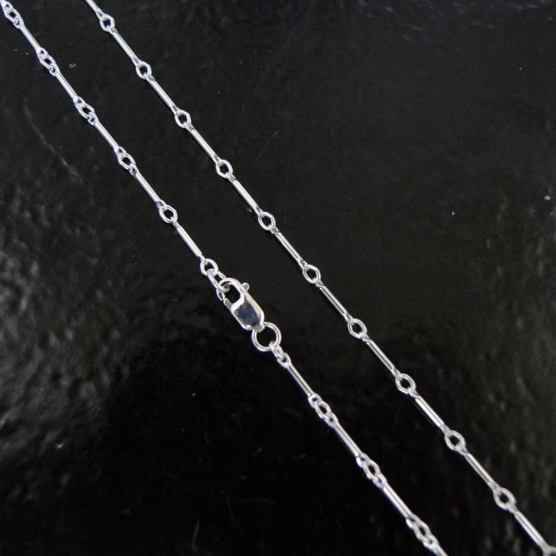 42 Zoll Sterling Silber 8 Mm Bar Und Ring Halskette, Hergestellt in Indien/Usa/Italien, C42 42 Zoll Sterling Silber 8 Mm Bar Und Ring Halskette, Hergestellt in Indien/Usa/Italien, C42 von MadeOfMetal