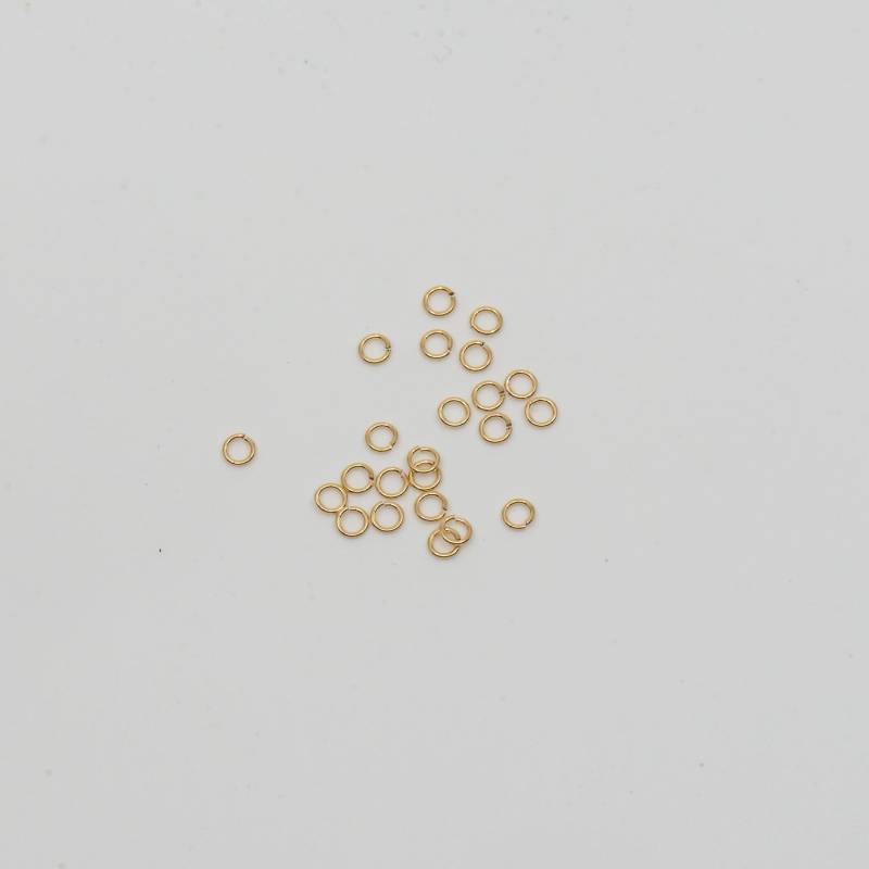 50 Stück 14K Gold Gefüllte 3 Mm Offene Biegeringe, Hergestellt in Den Usa, Gf7 von MadeOfMetal