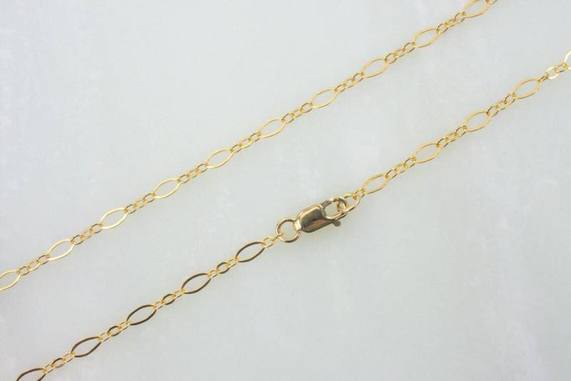 Beliebige Länge Gold Filled Lange Und Kurze Ovale Kettenhalskette Mit Karabinerverschluss, C16 von MadeOfMetal