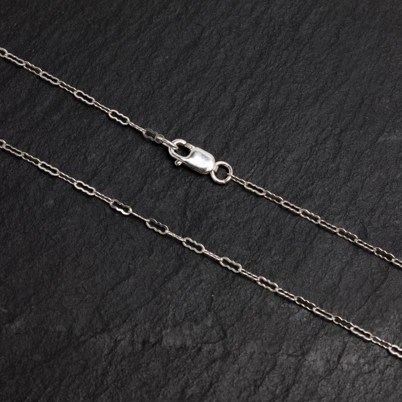 Beliebige Länge Sterling Silber Krinkle Kette Halskette Mit Karabiner Verschluss, C50 Beliebige Länge Sterling Silber Krinkle Kette Halskette Mit Karabiner Verschluss, C50 von MadeOfMetal