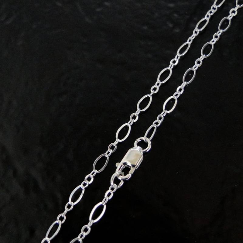 Beliebige Länge Sterling Silber Lange Und Kurze Oval Kette Halskette Mit Karabinerverschluss, Made in Usa/Italien, C57 Beliebige Länge Sterling Silber Lange Und Kurze Oval Kette Halskette Mit Karabinerverschluss, Made in Usa/Italien, C57 von MadeOfMetal