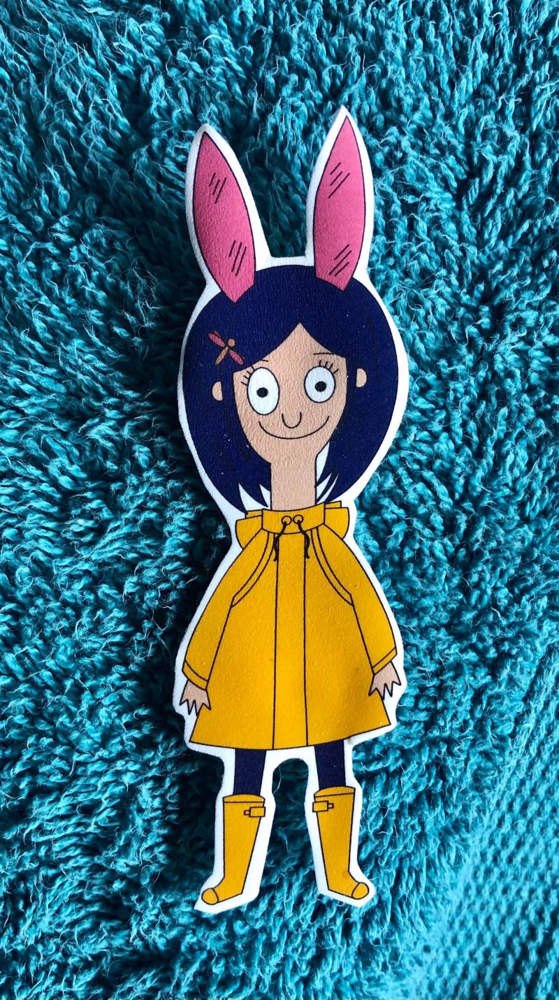Korallfarbener Acrylmagnet von MadebyAnnetteuk